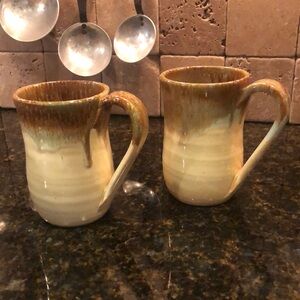 2 McNeill pottery coffee mugs